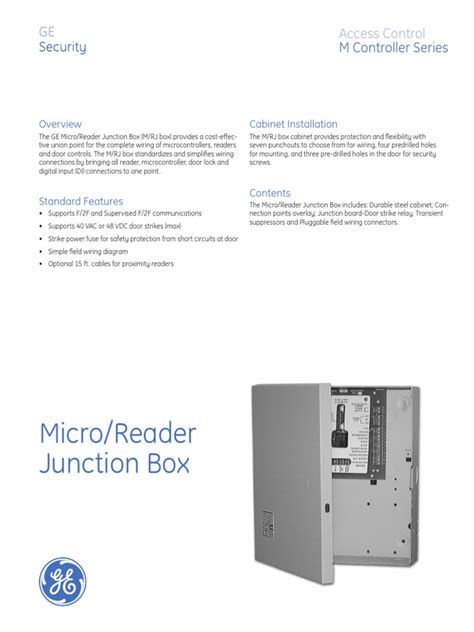 micro reader junction box|Hardware .